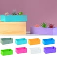 thumbnail image 1 of Cheers.US Modern Rectangle Planter Box - Metal Planter Ideal as a Long Succulent Planter, Rectangular Planter Box for Table or Window Sill Planters Indoor, Trough Planter, 1 of 7
