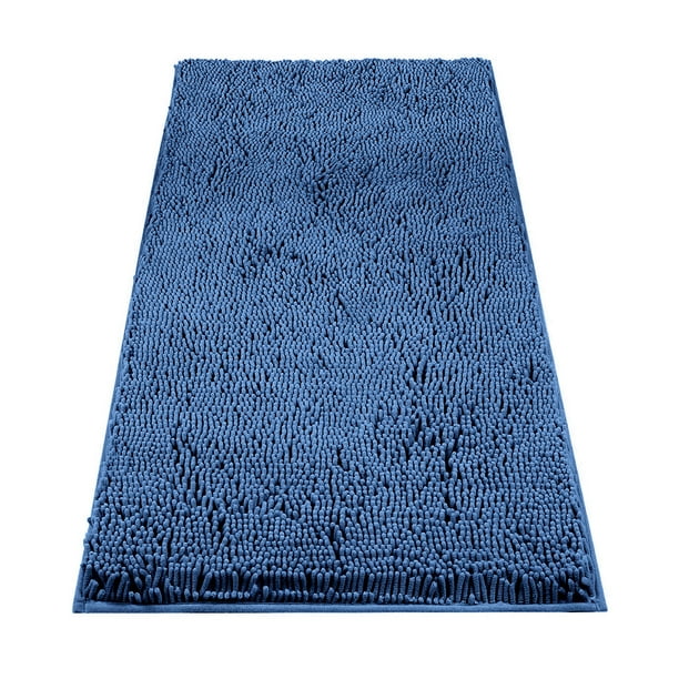 Alfombra de baño Alfombra de ducha lavable antideslizante Alfombra de piso absorbente de agua para baño Dormitorio, Azul Noticed HA004438-03