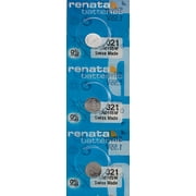 3 x Renata 321 Watch Batteries, SR616SW Battery