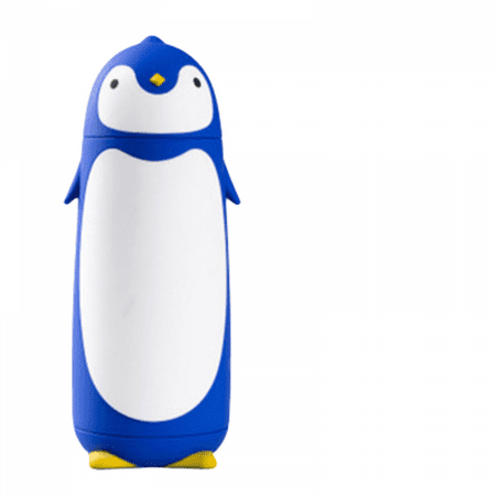 

JUSTUP Penguin Stainless Steel Vacuum insulated tumblers Travel Mug Tea Water Bottle Coffee Flask for Children Student（Blue 280ML）