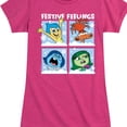 thumbnail image 3 of Inside Out 2 - Festive Feelings Grid  - Girls Fitted Short Sleeve Graphic T-Shirt, 3 of 5