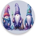 thumbnail image 3 of Three Cute Gnomes Coasters Absorbent Moisture Non-Slip Drink Coaster Ceramic Stone with Cork Base Desktop Protection, 4PCS, 3 of 6