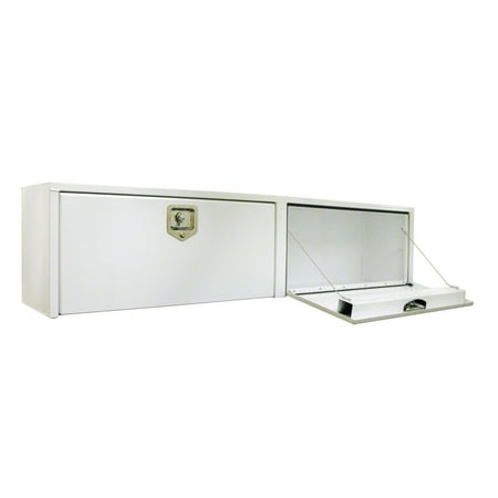 Buyers Products Company Bed Liners & Covers 72 in. White Steel Topsider Tool Box with T-Handle Latch 1702840
