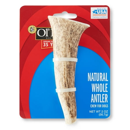 Ol' Roy Natural Whole Antler Chew for Dogs, 2 oz (Best Elk Antler Chews)