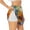 White, variant on Refreshing Fruit Infused Drinks Print Women's Sports Shorts with Drawstring Elastic Waistband for Running, Yoga, Fitness-XX-Large