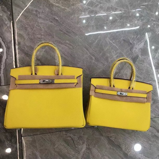 Patrón de Litchi primera capa de piel de vaca 25 cm/30 cm hebilla plateada bolso de platino bolso de cuero genuino para mujer