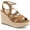 Tan, variant on Womens TIINSLEY Ankle strap Strappy Wedge Sandals