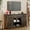 Dark Rustic Oak, variant on VanAcc Farmhouse TV Stand with Barn Door & Drawer, 59" Rustic Entertainment Center for TVs up to 65", Living Room, Bedroom, Distressed White
