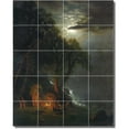 thumbnail image 1 of Ceramic Tile Mural-Albert Bierstadt Landscapes Painting 11. 32" w x 40" h using (20) 8 x 8 ceramic tiles, 1 of 3