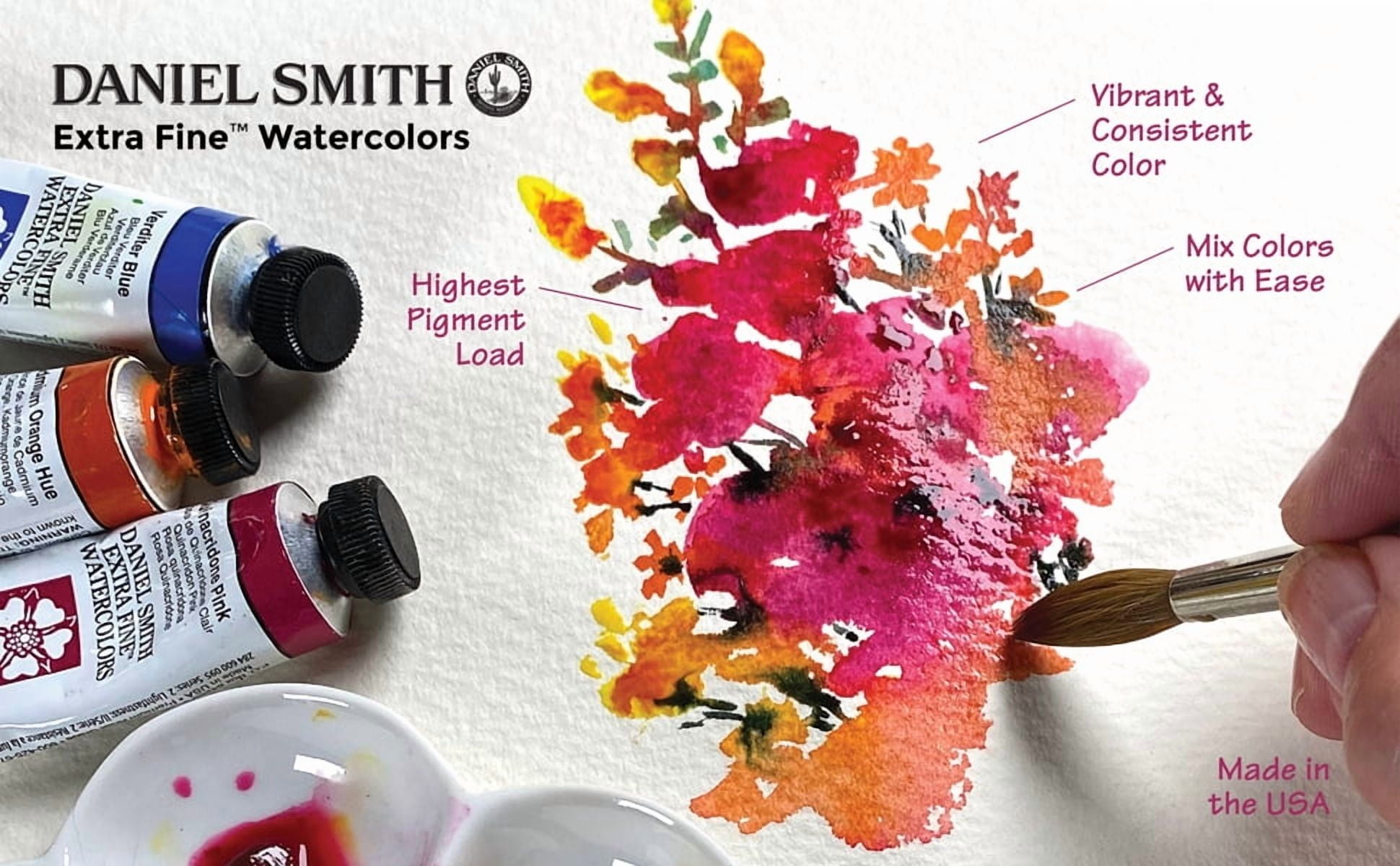 DANIEL SMITH 285250077 Extra Fine Secondary Watercolor Set, 3 Tubes, 15ml, Multicolor, 0.5 Fl Oz (Pack of 3)
