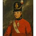 thumbnail image 2 of Arthur William Devis 12x14 Black Ornate Wood Framed Double Matted Museum Art Print Titled: Portrait of a Lieutenant of the 14th Buckinghamshire Regiment of Foot, 2 of 5