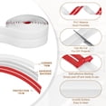 thumbnail image 4 of Uxcell Wall Corner Protector 1.6 in x 9.8 Ft, Self Adhesive Wall Corner Peel and Stick Molding for Ceiling Countertop, White, 4 of 7