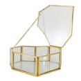thumbnail image 2 of QualitChoice for Flip Love Heart Shaped Geometric Glass Jewelry Box Glass Ring Box Multifunctional Jewelry Display Box, 2 of 6