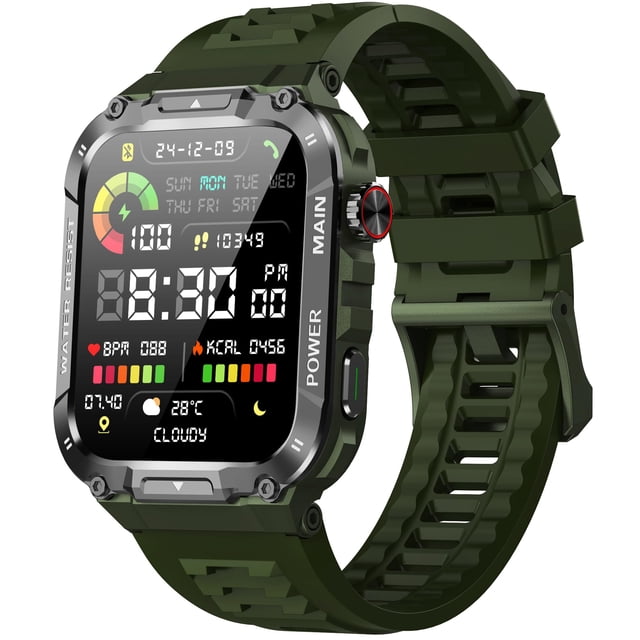 Reloj inteligente Nihemin Military para hombre con rastreador de llamadas y actividad física