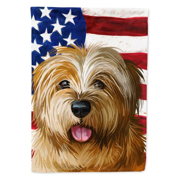 Carolines Treasures CK6627CHF Norfolk Terrier Dog American Canvas House Size Outdoor-Flags, Multicolor