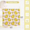thumbnail image 2 of 5 PCS Baby Duck with Heart Baby Muslin Washcloths, Cute Soft Absorbent Face Towel Burp Cloths Cotton Bath Wipes Infant Wash Cloth for Newborn Boys Girls, 2 of 7