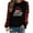 Red#1, variant on Long Sleeve Round Neck Christmas T-Shirt for Women Merry Christmas Buffalo Plaid Raglan Holidays Baseball Tee Tops