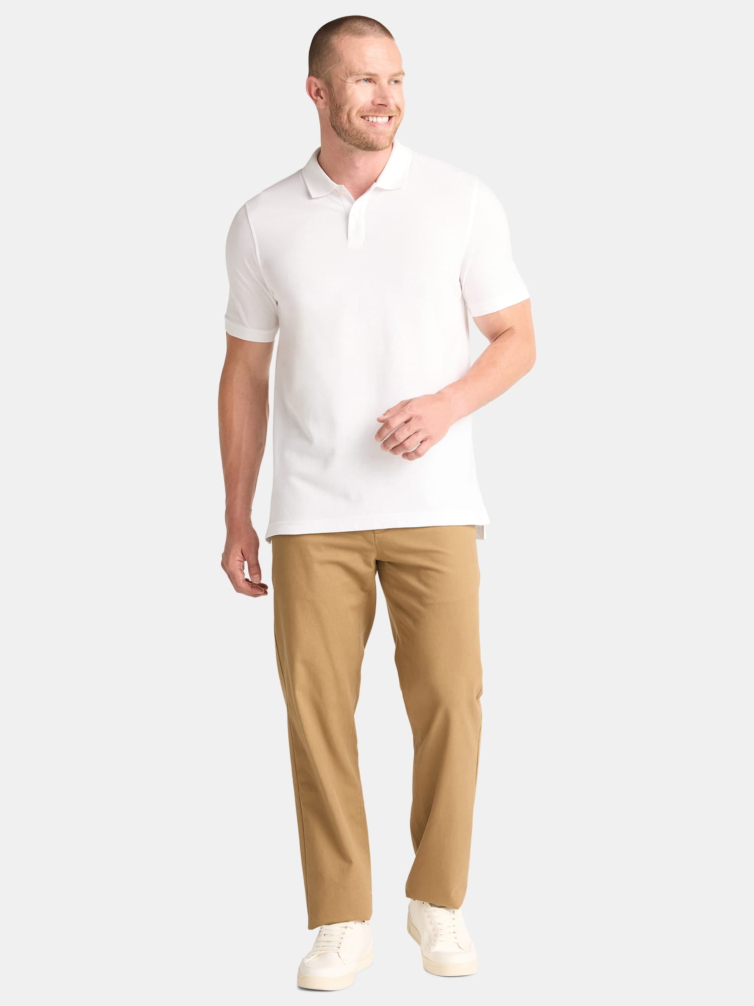 George Men's & Big Men's Active Fit 2-Pack Pique Polo Shirt, Sizes XS-3XL