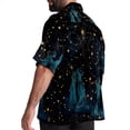 thumbnail image 3 of Constellation Men's Short Sleeve Printed Button Down Hawaiian Beach Shirts, 3 of 6