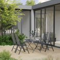 thumbnail image 1 of vidaXL 5 Piece Garden Dining Set Steel Anthracite, 1 of 5