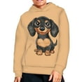 thumbnail image 2 of DISNIMO Cute Dachshund Dachshund Hoodie for Kids Boys and Girls Hoodies Size 14-16 Pullover Hooded Sweatshirt with Pocket Streetwear Sweatshirts with Designs Children Clothes Casual, 2 of 7