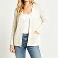 thumbnail image 2 of Luvior Women's Plus Size Lightweight Cardigan Open Front Long Sleeve Casual Cardigans with Pockets, 2 of 2