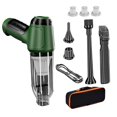 thumbnail image 4 of veasfak Hand Vacuum Cleaner Air Duster USB Rechargeable Mini Air Blower Mini Car Vacuum Green, 4 of 7