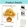 thumbnail image 3 of Adorno de escritorio acrílico Money Tree | Decoración de árbol de riqueza para oficina y hogar | Acrílico transparente y duradero | Símbolo de la Buena Suerte | Regalo de mesa decorativo | 1 Pieza |, 3 of 8
