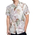thumbnail image 4 of High Quality Hawaiian Shirts for Men Short Sleeve Aloha Beach Shirt Floral Summer Casual Button Down Shirts Blouses TJU5XD, 4 of 7