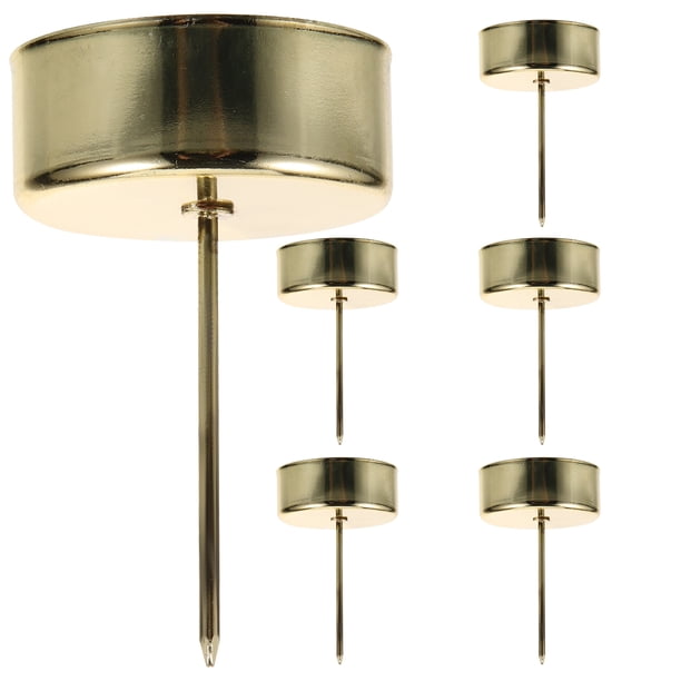 GOOHOCHY 6 portavelas con pinchos para escritorio, árbol de Navidad, portavelas, recuerdos de fiesta