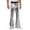 F255 Silver, variant on Mens Casual Flare Pants Solid Color Sequins High Elastic Waisted Stretchy Comfortable Long Trousers Silver Size 2Xl