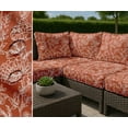 thumbnail image 7 of Soimoi Floral Theme Waterproof Fabric | Outdoor Material by 5 Yard | Tear-Resistant, UV Safe | Great for Bags, Rainwear, Covers & Curtains, Awning Cover Cloth - Orange, 7 of 7