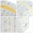 thumbnail image 3 of Unique Bargains 1 Pc Lightweight Bow Floral Pillow Bag Makeup Bag for Vacation Purple Canvas, 3 of 6