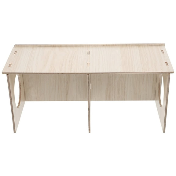 Hamster Solid Wood House Hiding Place Playground Hideout for Guinea Pig Habitat Cage Decor