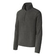 thumbnail image 5 of Port Authority Heather Microfleece 1/2 Zip Pullover-M (Black Charcoal Heather), 5 of 6