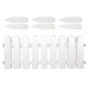 thumbnail image 1 of Scicalife 4 Sets Plastic Picket Fences Garden Courtyard Decorative Fences Garden Border Fences (White), 1 of 6