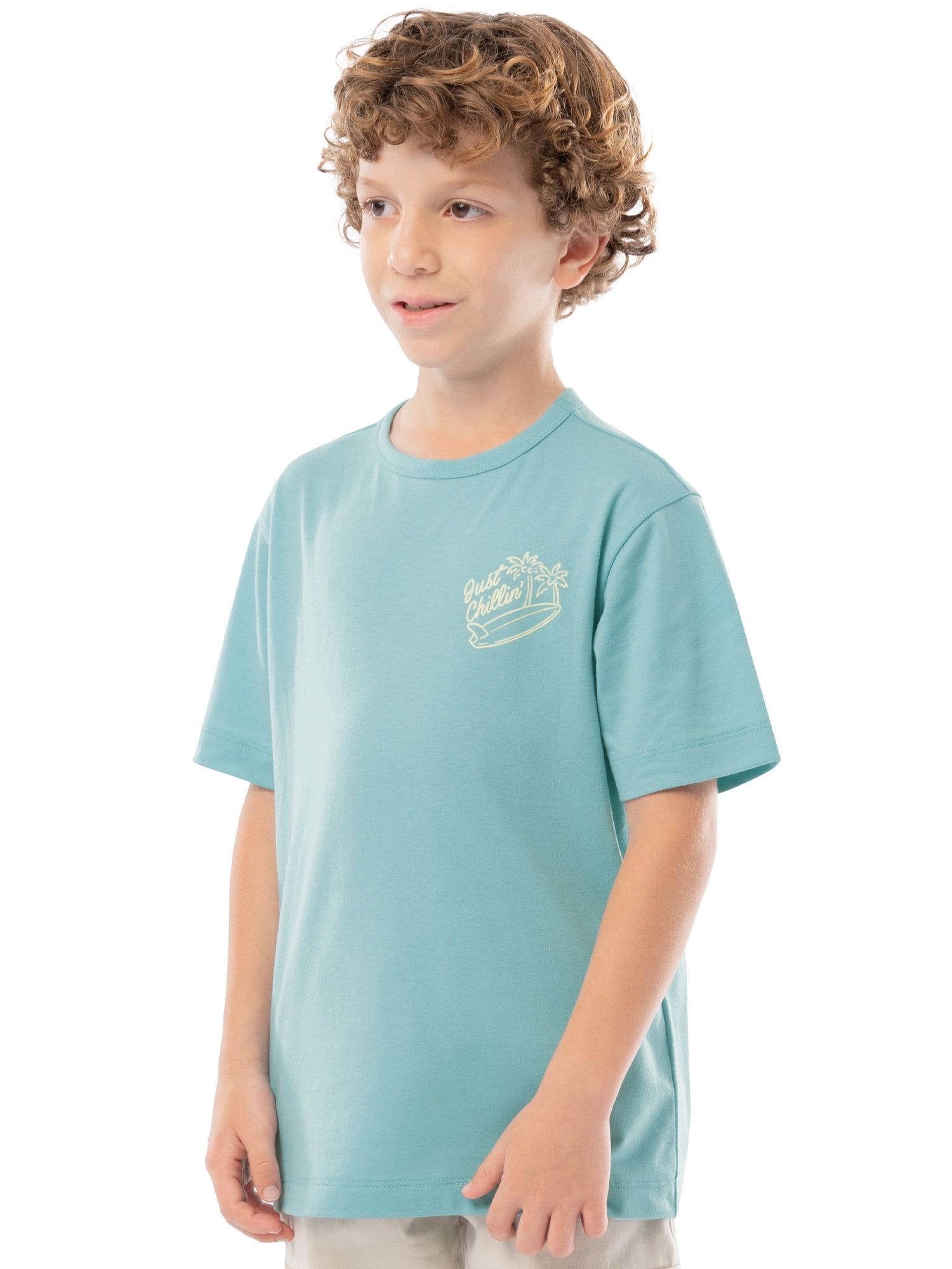 Boy's Short Sleeve Elevated Graphic T-Shirt 2-Pack, Sizes 4-18