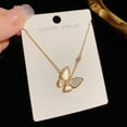 thumbnail image 6 of Trending Fashion Sweet Butterfly Mother-of-Pearl Necklace - High-End Niche Design Cute Choker Necklace, Exquisite and Elegant Jewelry for Women, 6 of 6