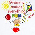 thumbnail image 2 of CafePress - Grammy Fun Girl Infant Bodysuit - Baby Light Bodysuit, Size Newborn - 24 Months, 2 of 4
