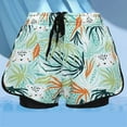 thumbnail image 3 of GYRATEDREAM Kid Boys Swim Trunks Teen Compression Liner Swim Shorts Cartoon Print Quick Dry Bathing Suit with Boxer Brief Swimwear for 8-17 Years, 3 of 4