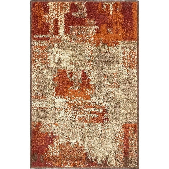 Unique Loom Indoor Rectangular Distressed Modern Area Rugs , 2' 0 x 3' 0