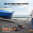 thumbnail image 3 of VEVOR Adjustable Trailer Dolly, 600lbs Tongue Weight Capacity, Carbon Steel Trailer Mover with 16''-24'' Adjustable Height, 1-7/8'' Hitch Ball & 10'' Solid Tires, 3 of 10