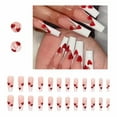 thumbnail image 2 of DHARMONAL Long European And Ballet Nail Red Nail Hand for Acrylic Nails Coffin Nail Tips Clear Nail Stuff for Acrylic Nails Big Toe Nail Tips for Acrylics Nail Puncher for Acrylic Nails, 2 of 9