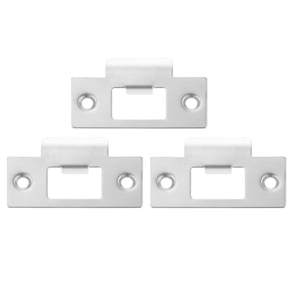 NUOLUX 3Ud Placas Refuerzo Puertas Acero Inoxidable Resistentes Para Marcos Y Cerraduras Frontales