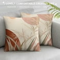 thumbnail image 3 of Acheng Palm Leaves with Lush Branches and Leaves Tropical Jungle Palm Leaves Short Plush Pillowcase 1 Piece White, 3 of 5