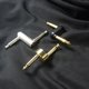 thumbnail image 4 of 3 Pack Pedal Coupler 6.35mm 1/4' Male to Male Coupler Jack Plug Adapter Z Type Connector for Guitar Effects Pedalboard, 4 of 4