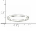 thumbnail image 2 of Primal Gold 10 Karat White Gold 2mm Lightweight Flat Band Size 6.5, 2 of 4