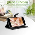 thumbnail image 3 of for iPhone SE 2022 Case/iPhone SE Case,iPhone 8/7 Case,6/6S Phone Case Wallet Card Holder,Leather Stand Flip Cases Strap, Closure,Shockproof Protective Cover (Black), 3 of 7