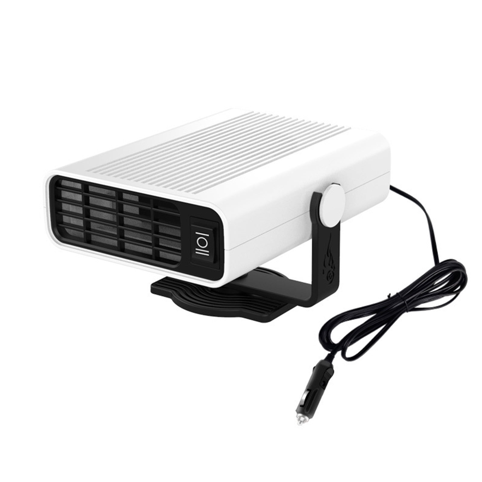 12V Portable Car Heater Fan Cooler & Heater Defrost Defogger Space Automobile 3-Outlet Plug Adjustable Thermostat 
