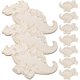 thumbnail image 2 of Unfinished Wooden Dinosaur Cutouts 10Pcs Light Yellow Durable for Decoration, 2 of 5
